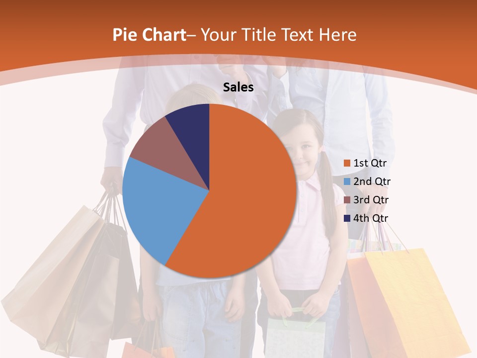 Female Caucasian Purchase PowerPoint Template