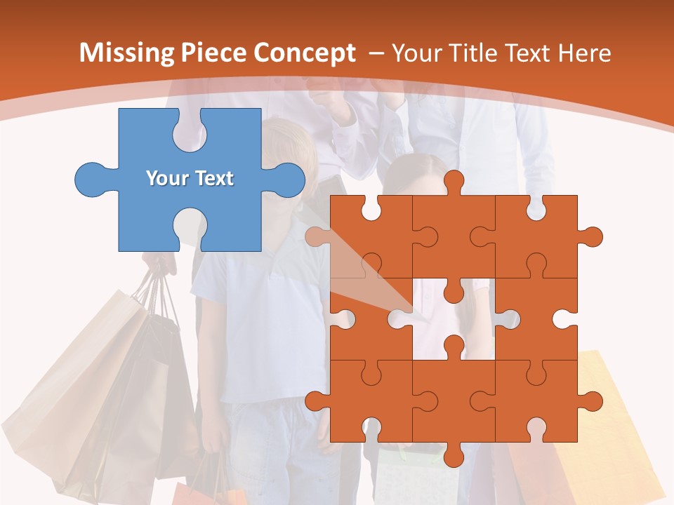 Female Caucasian Purchase PowerPoint Template