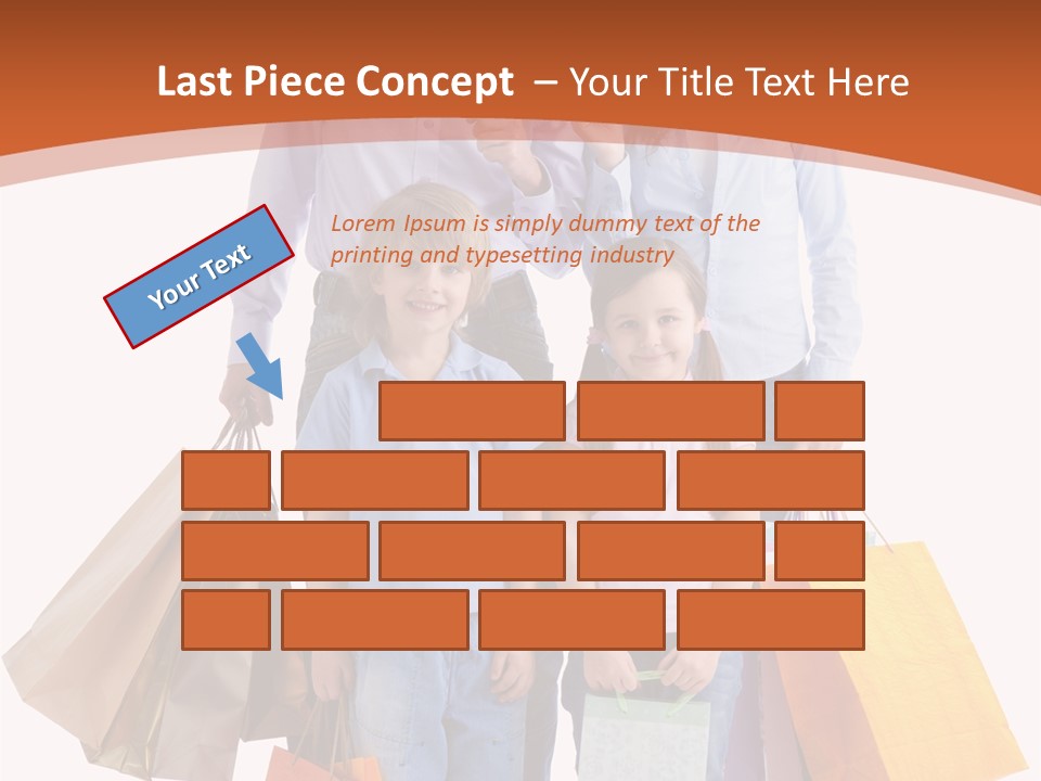 Female Caucasian Purchase PowerPoint Template