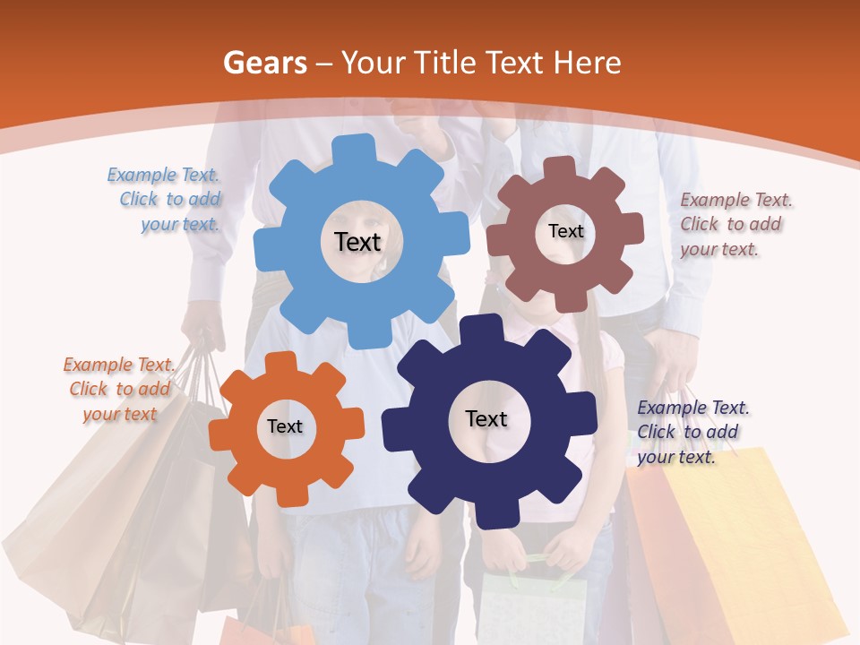 Female Caucasian Purchase PowerPoint Template