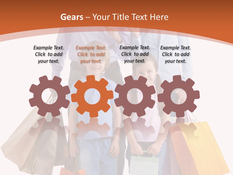 Female Caucasian Purchase PowerPoint Template