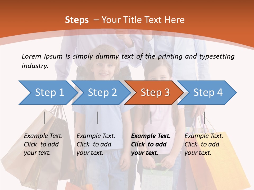 Female Caucasian Purchase PowerPoint Template