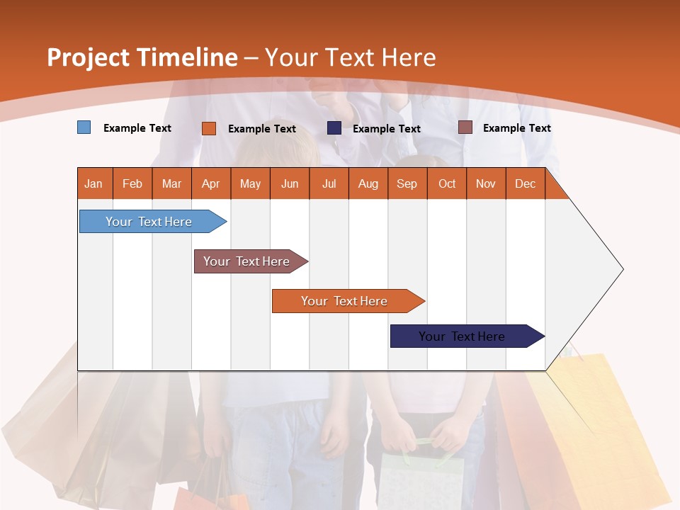 Female Caucasian Purchase PowerPoint Template