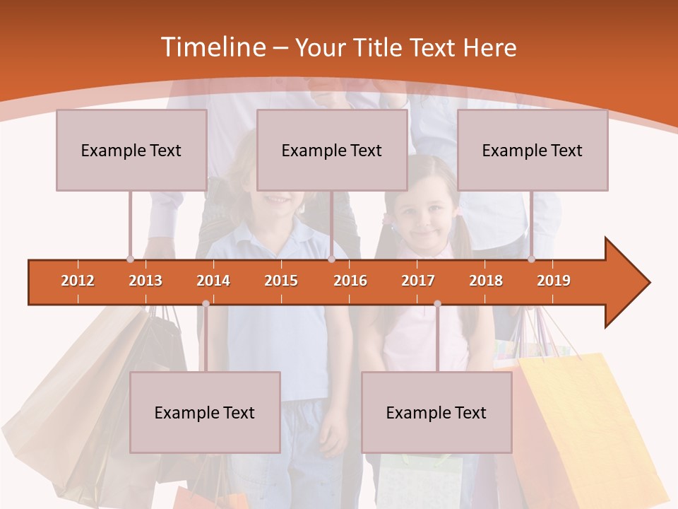Female Caucasian Purchase PowerPoint Template