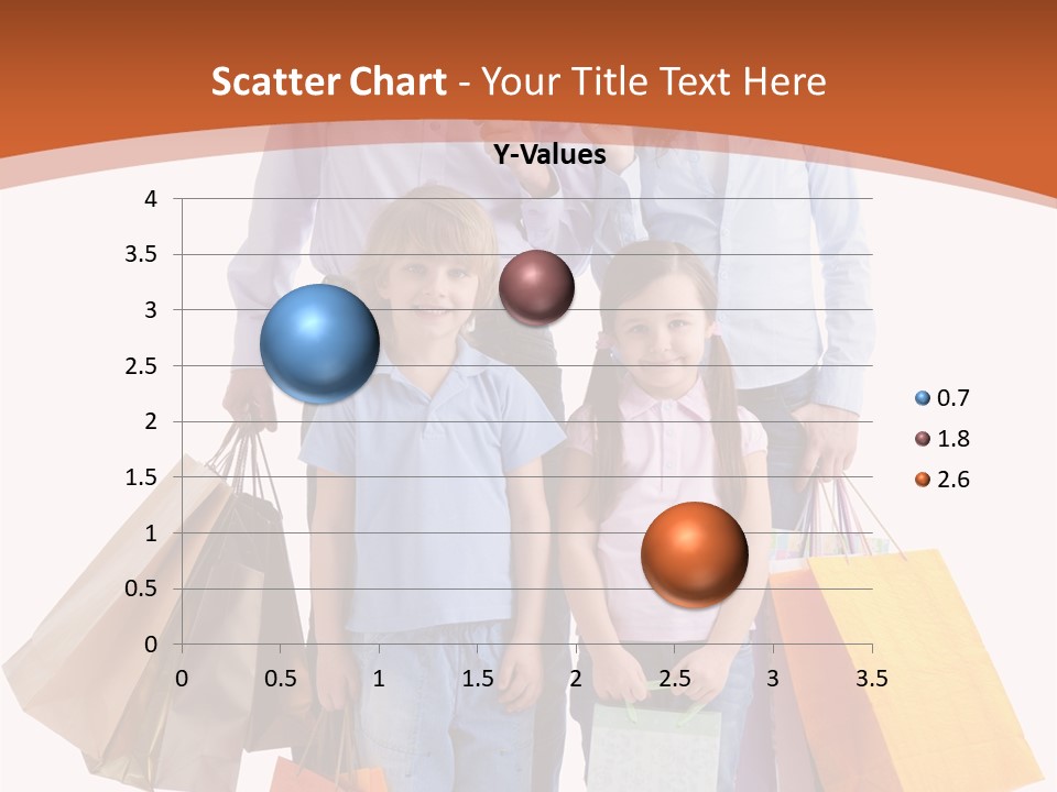 Female Caucasian Purchase PowerPoint Template