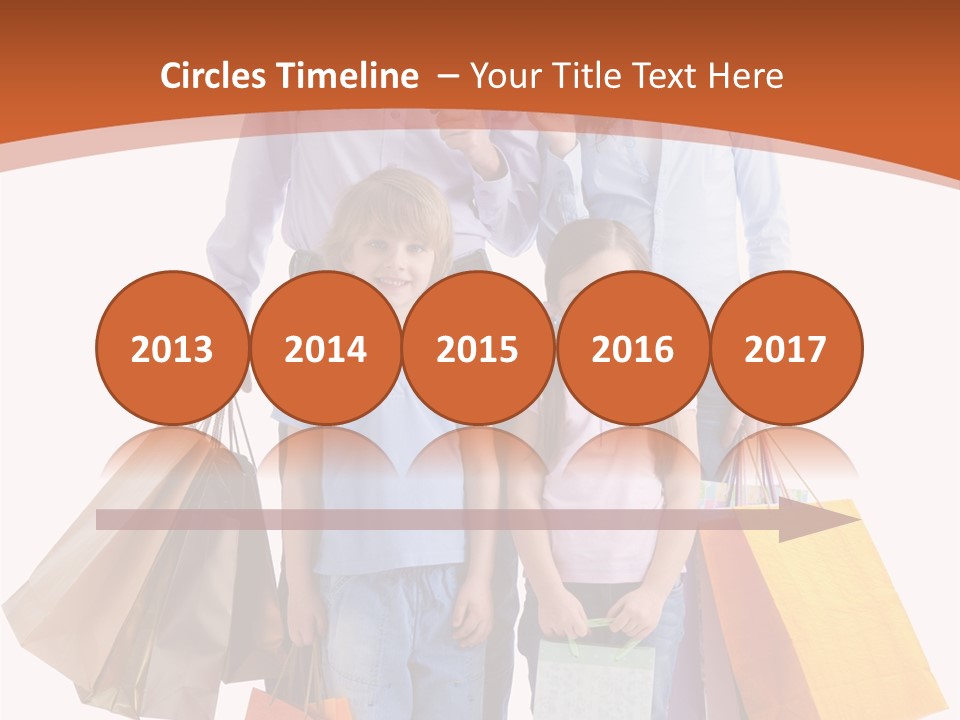 Female Caucasian Purchase PowerPoint Template