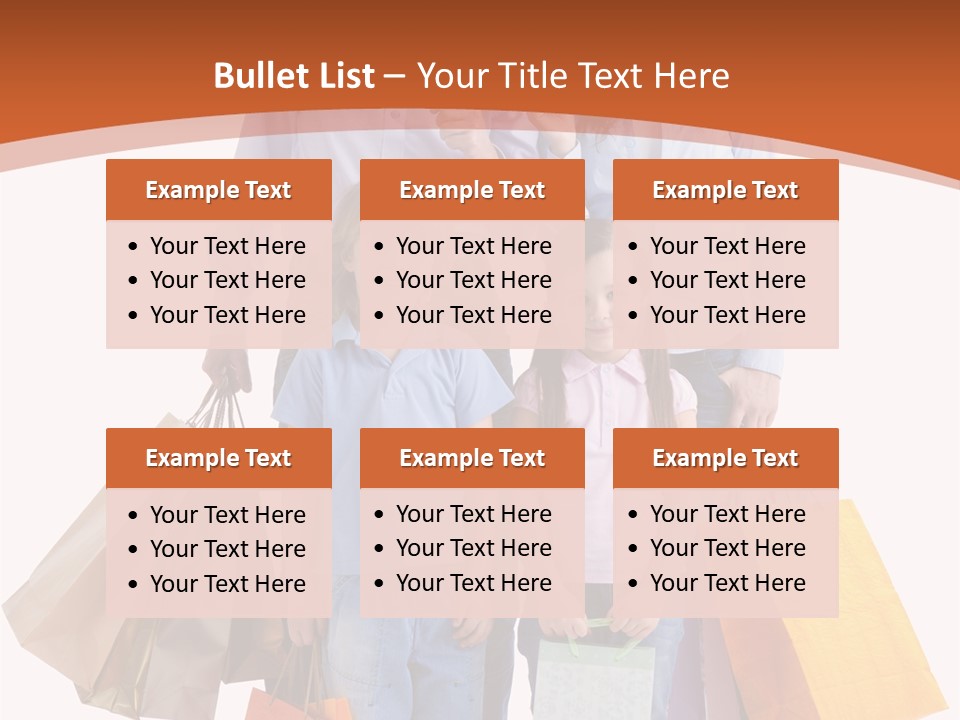 Female Caucasian Purchase PowerPoint Template