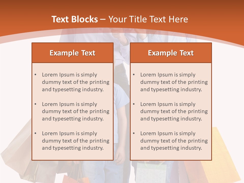 Female Caucasian Purchase PowerPoint Template