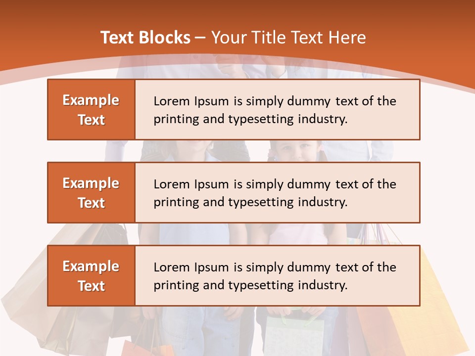 Female Caucasian Purchase PowerPoint Template