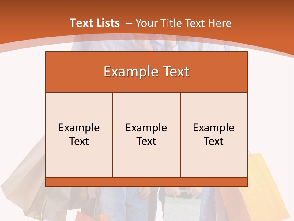 Female Caucasian Purchase PowerPoint Template