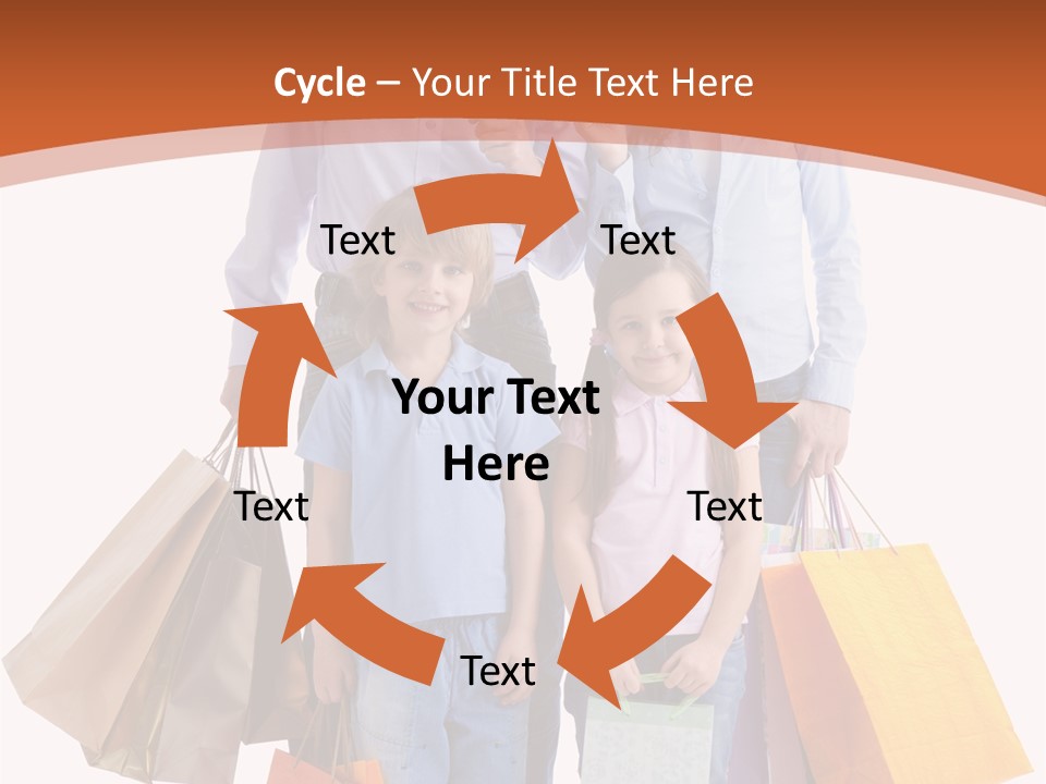 Female Caucasian Purchase PowerPoint Template