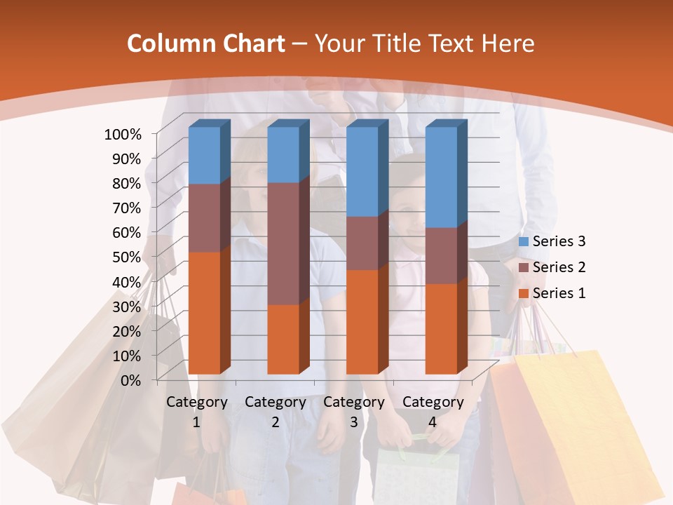Female Caucasian Purchase PowerPoint Template