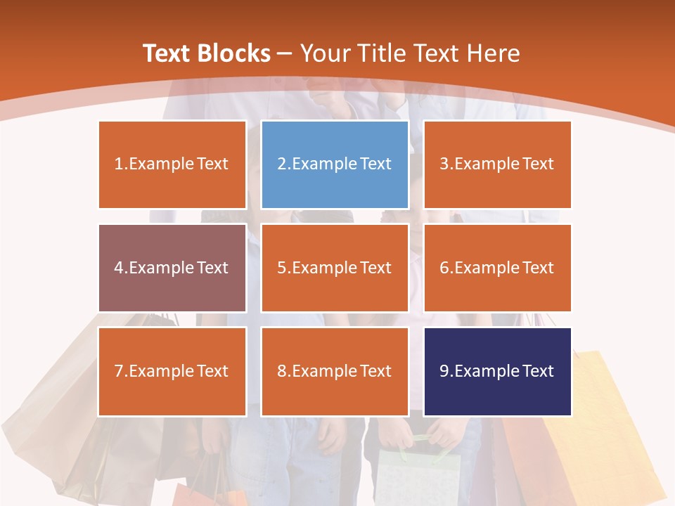 Female Caucasian Purchase PowerPoint Template