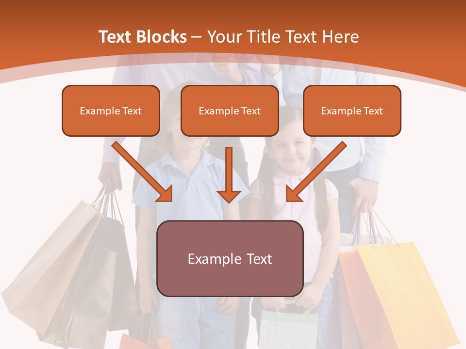Female Caucasian Purchase PowerPoint Template