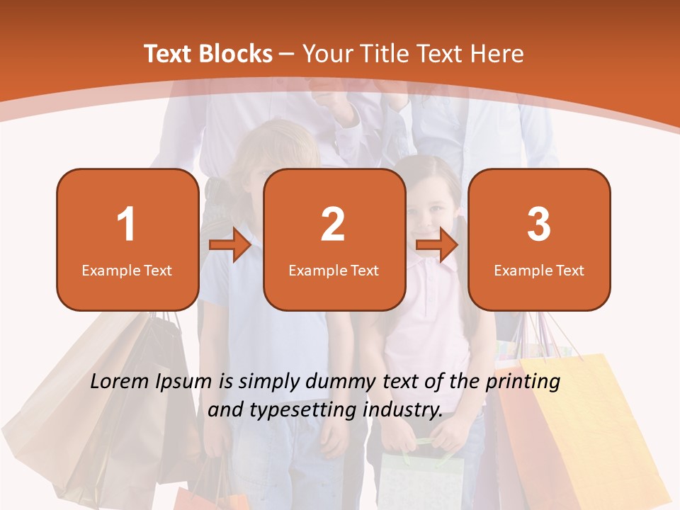 Female Caucasian Purchase PowerPoint Template