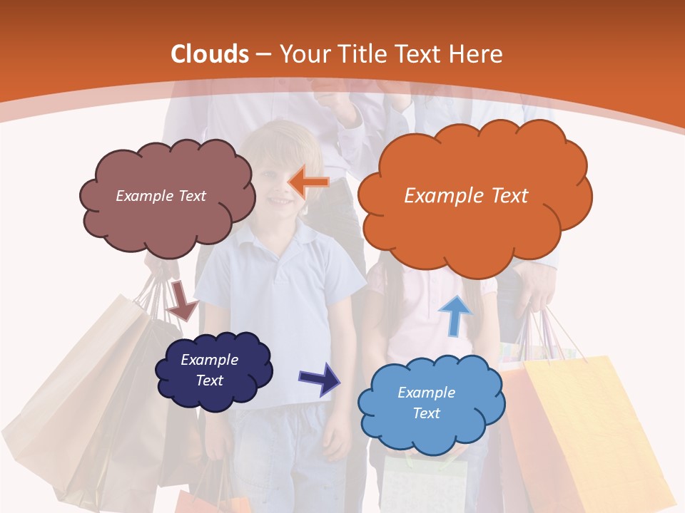 Female Caucasian Purchase PowerPoint Template