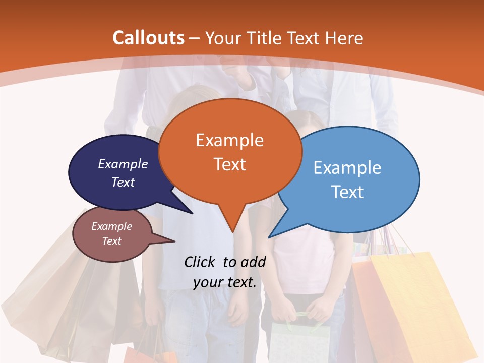 Female Caucasian Purchase PowerPoint Template