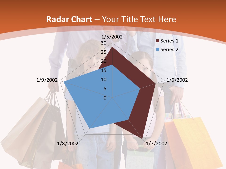 Female Caucasian Purchase PowerPoint Template
