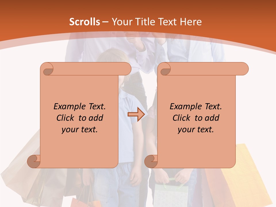 Female Caucasian Purchase PowerPoint Template