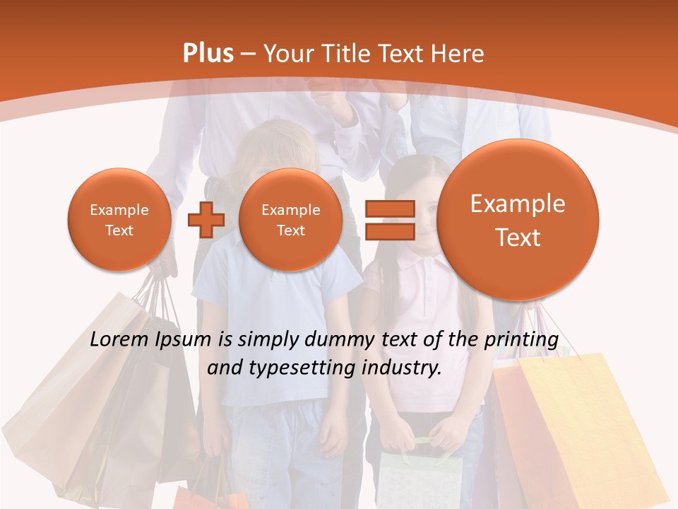 Female Caucasian Purchase PowerPoint Template
