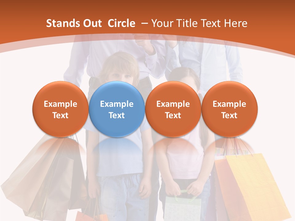 Female Caucasian Purchase PowerPoint Template