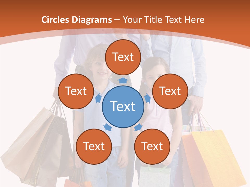 Female Caucasian Purchase PowerPoint Template