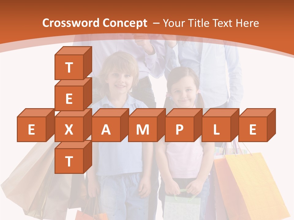 Female Caucasian Purchase PowerPoint Template