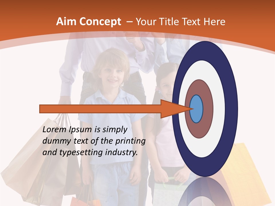 Female Caucasian Purchase PowerPoint Template