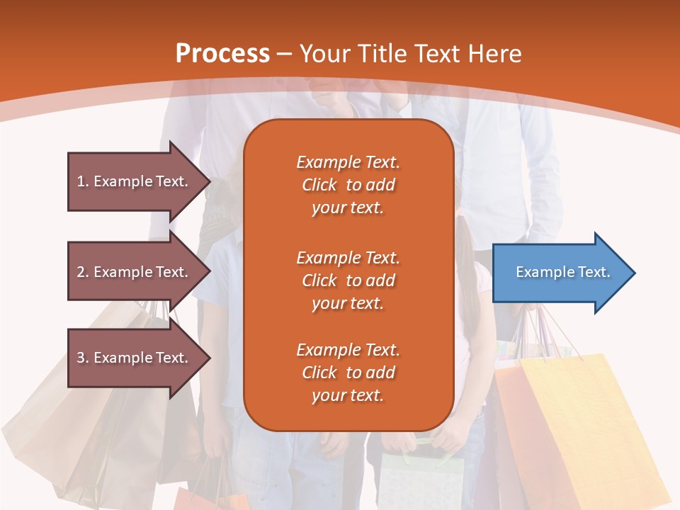 Female Caucasian Purchase PowerPoint Template