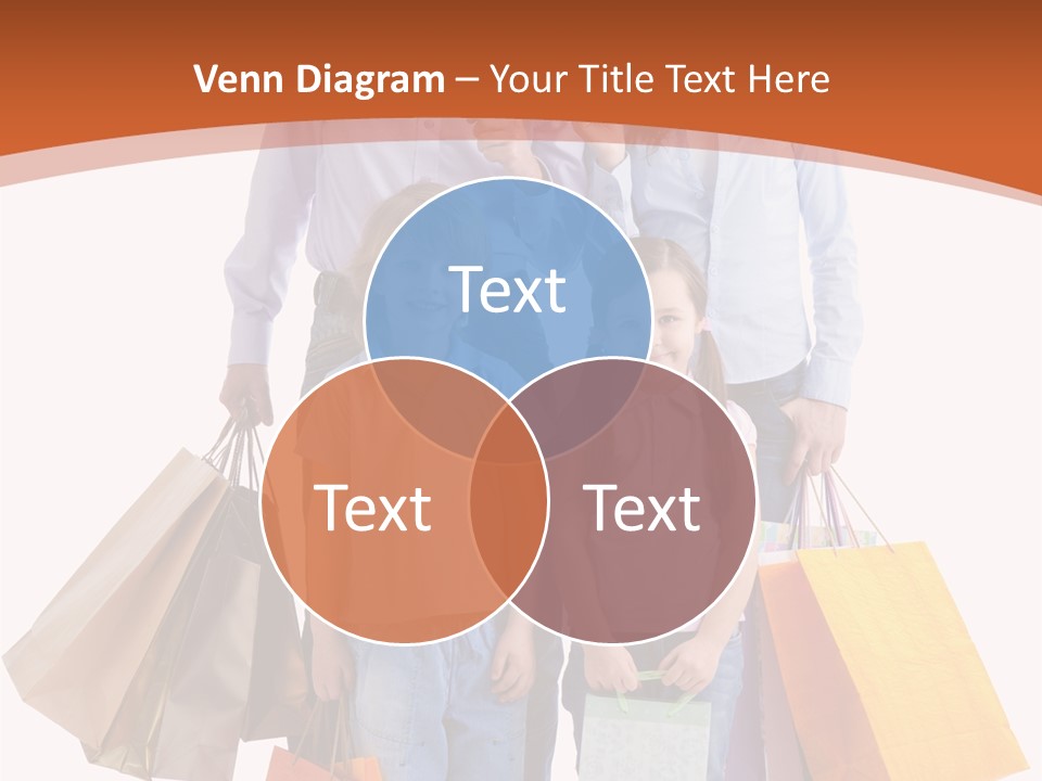 Female Caucasian Purchase PowerPoint Template