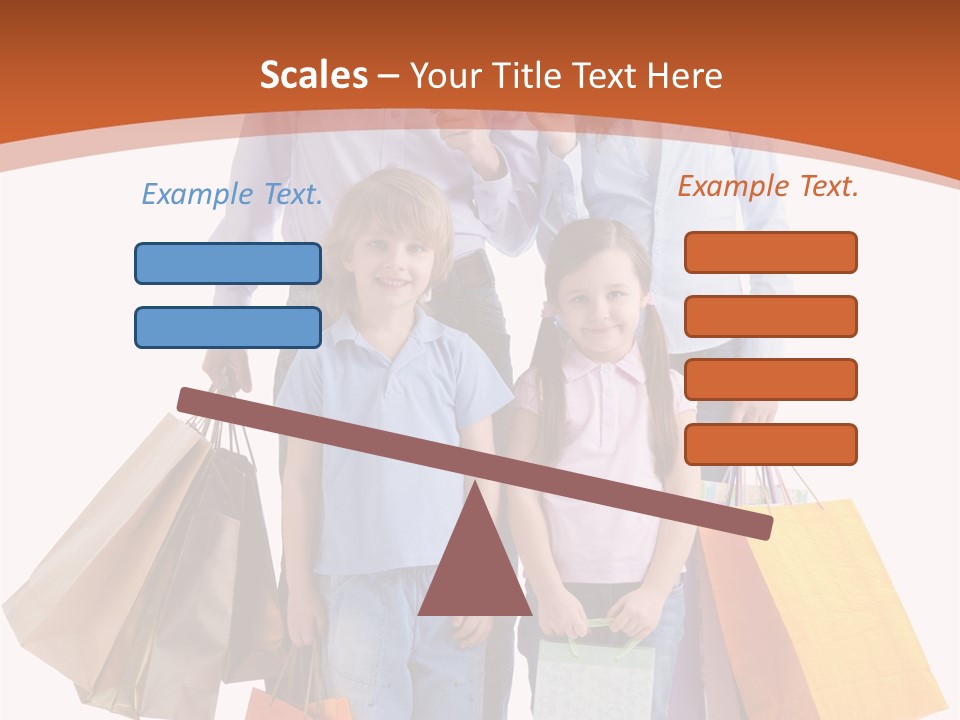 Female Caucasian Purchase PowerPoint Template
