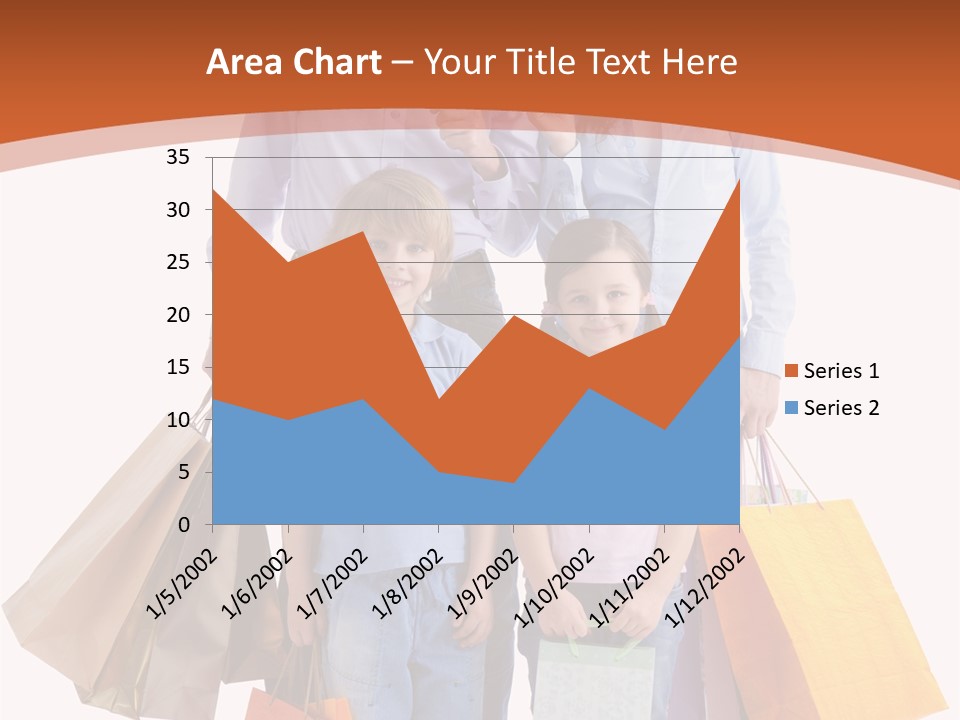 Female Caucasian Purchase PowerPoint Template
