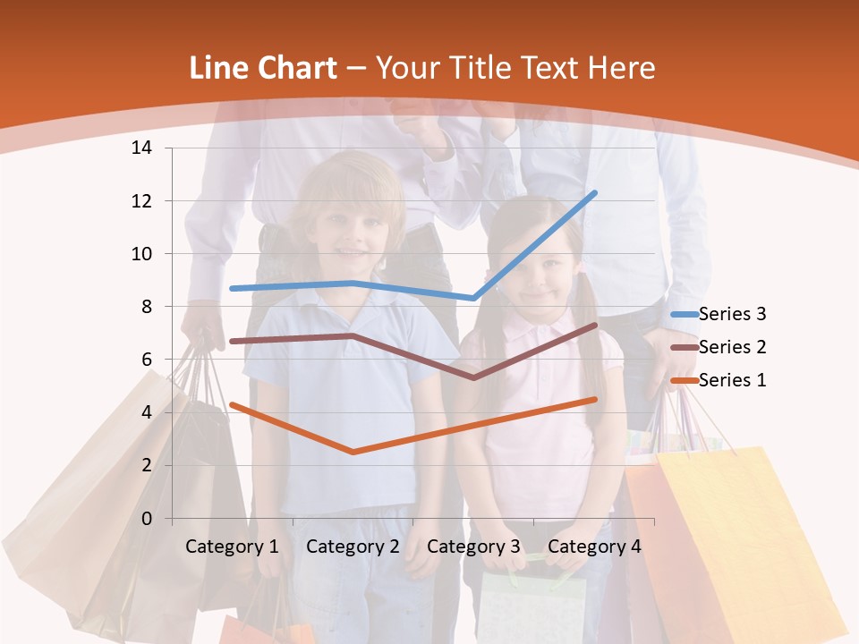 Female Caucasian Purchase PowerPoint Template