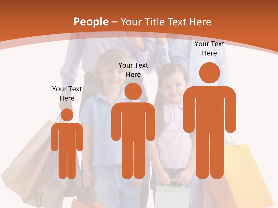 Female Caucasian Purchase PowerPoint Template