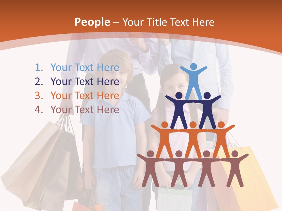 Female Caucasian Purchase PowerPoint Template