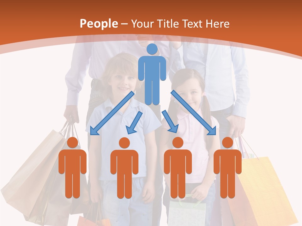 Female Caucasian Purchase PowerPoint Template