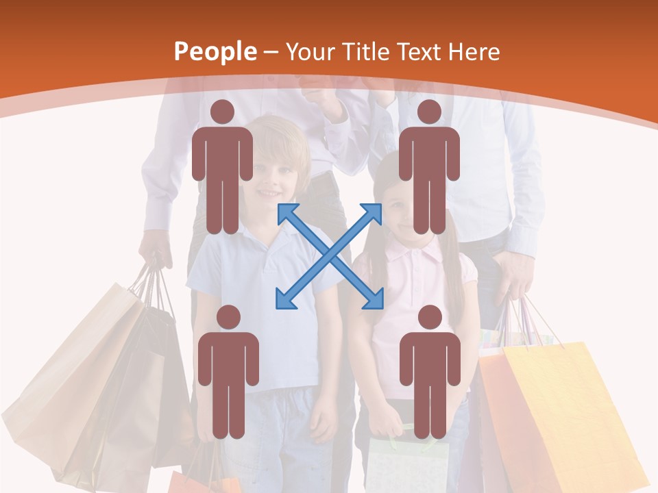 Female Caucasian Purchase PowerPoint Template