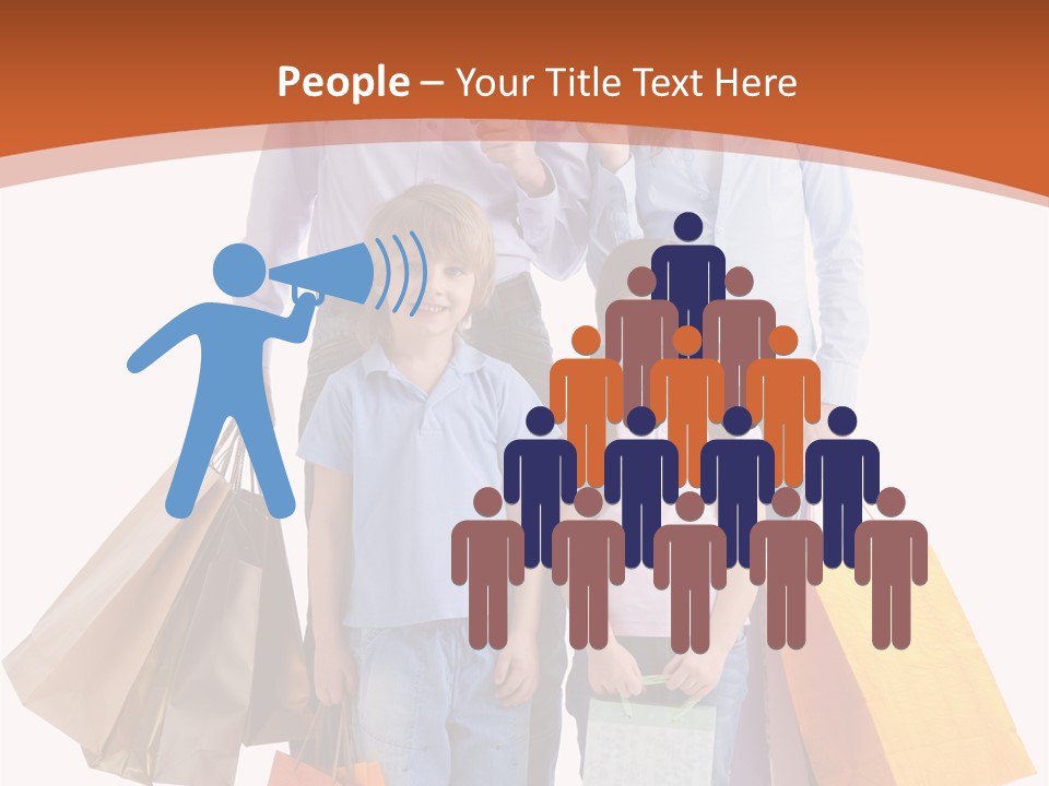 Female Caucasian Purchase PowerPoint Template