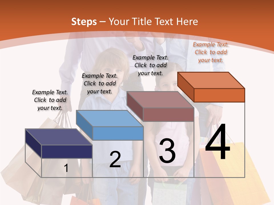 Female Caucasian Purchase PowerPoint Template