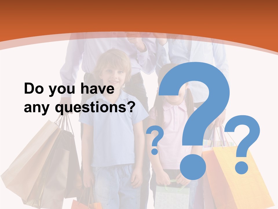 Female Caucasian Purchase PowerPoint Template