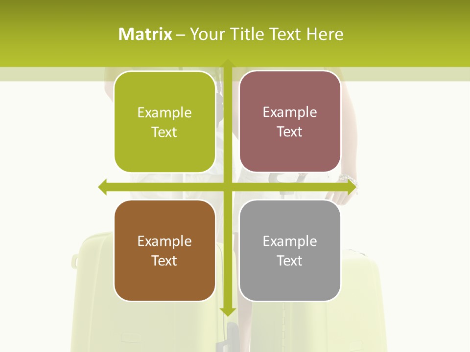 Two Green Female PowerPoint Template