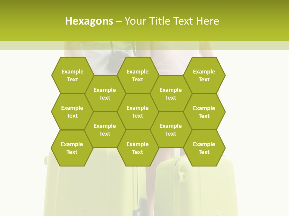 Two Green Female PowerPoint Template