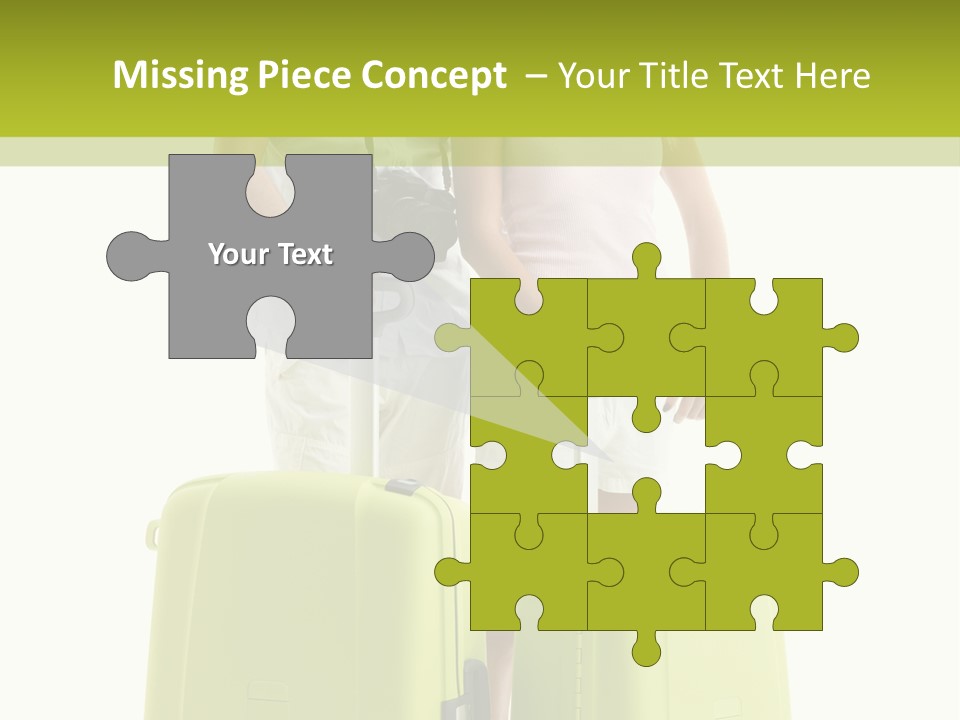 Two Green Female PowerPoint Template