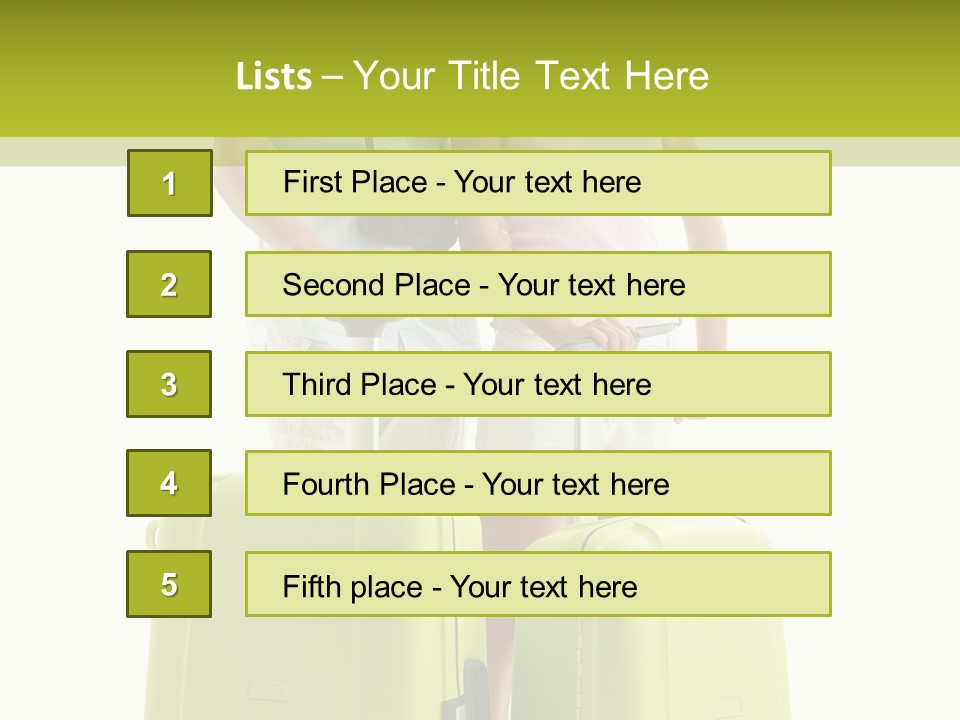 Two Green Female PowerPoint Template