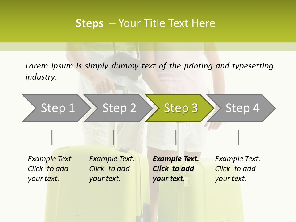 Two Green Female PowerPoint Template