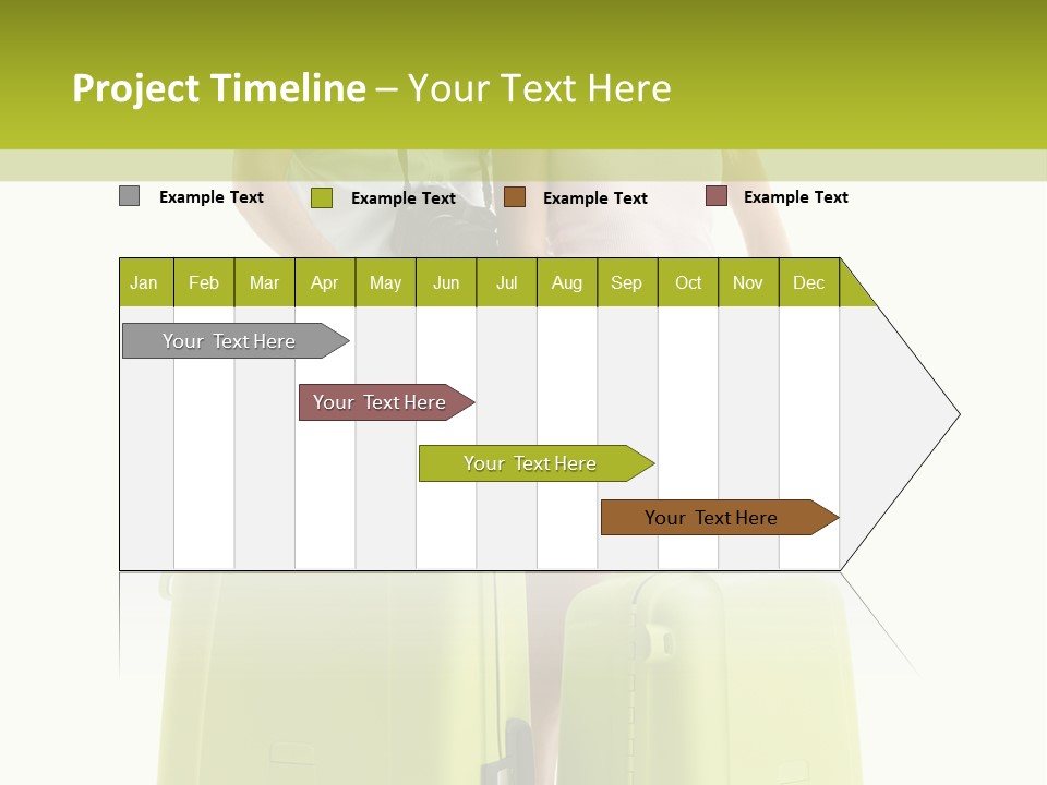 Two Green Female PowerPoint Template