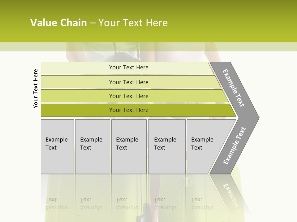 Two Green Female PowerPoint Template