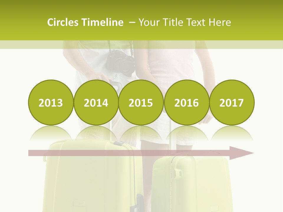 Two Green Female PowerPoint Template