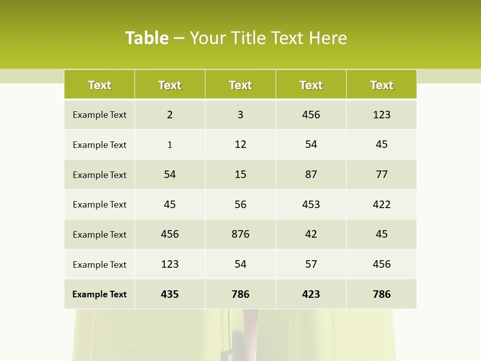 Two Green Female PowerPoint Template