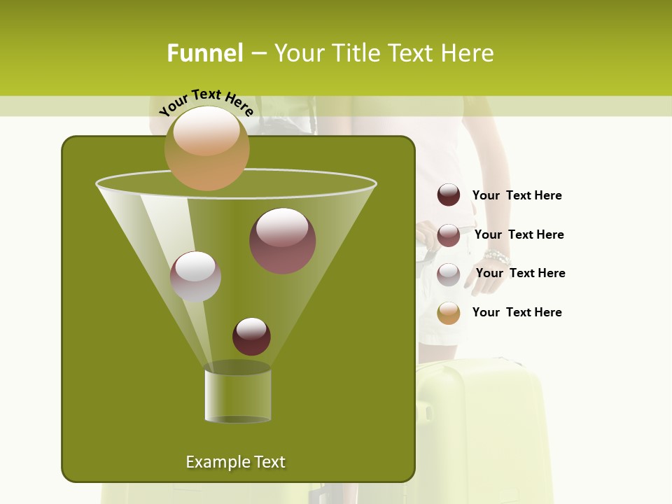 Two Green Female PowerPoint Template